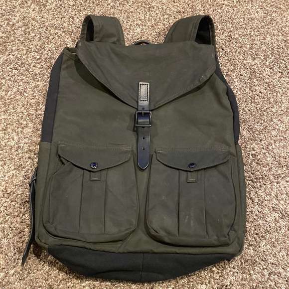 Filson Magnum Bags Filson Olive Green Heavy Duty Backpack With